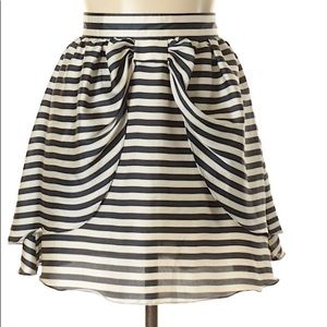 RARE H&M Navy And Cream Stripe Skirt Size 6